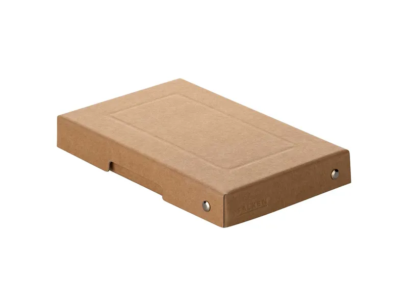 Falken 5 Falken Aufbewahrungsboxen "PureBox", 780 g/m², DIN A6, 2,5 cm Höhe, braun – Produktbild 1 von 1