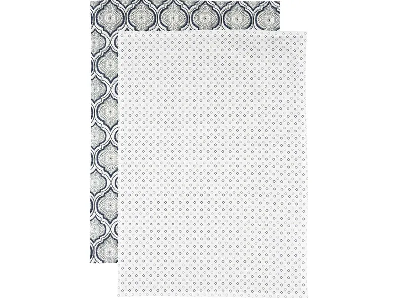 Tranquillo Geschirrtuch ORIENTAL 2er-Set (Bio-Baumwolle) - blau – Produktbild 1 von 4