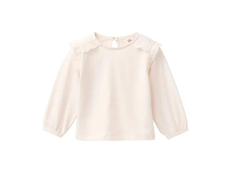 People Wear Organic People Wear Organic Langarm-Shirt Bio-Baumwolle (kbA) puder rosa 86/92, Rosa, – Produktbild 1 von 1