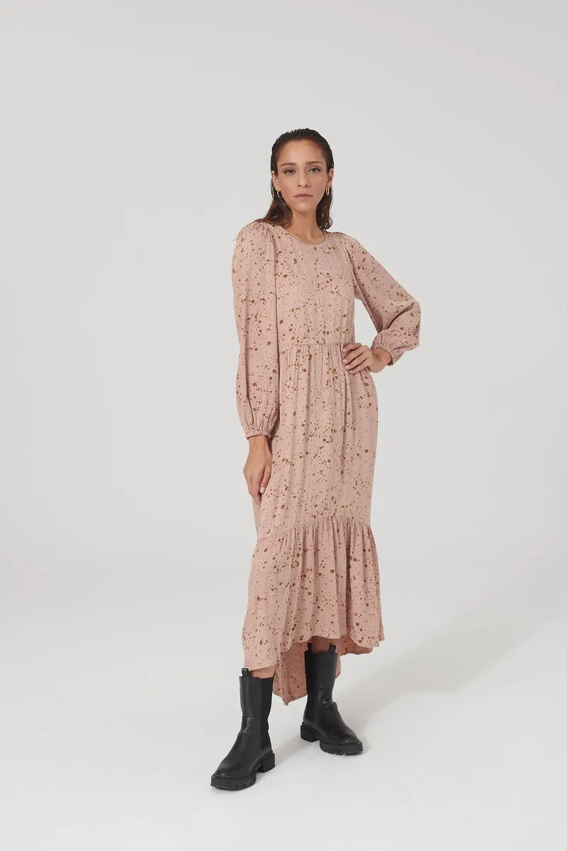 Lovjoi LOVJOI Damen vegan Kleid Audreyana Rosa, Rosa, – Produktbild 2 von 2