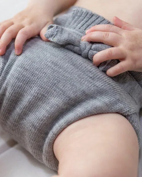 Glückswindel Glückswindel Bindecover aus Wolle, Grau, – Produktbild 1 von 2