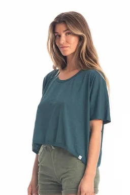 RAVENS VIEW IBIZA RAVENS VIEW IBIZA Damen vegan Top Square Ocean Blue – Produktbild 1 von 1