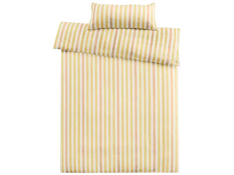 Cotonea Cotonea Satin-Bettwäsche "Lucca" aus Bio-BW 40 x 80/155 x 220 cm, beige/natur/pfirsich – Produktbild 1 von 1