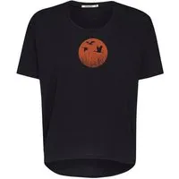 GreenBomb GREENBOMB Nature Stork Sun Feel - Lässiges T-Shirt aus Bio-Baumwoll Mix / hochwertiger Print / GOTS / Fair & Vegan, Schwarz (schwarz), – Produktbild 1 von 1