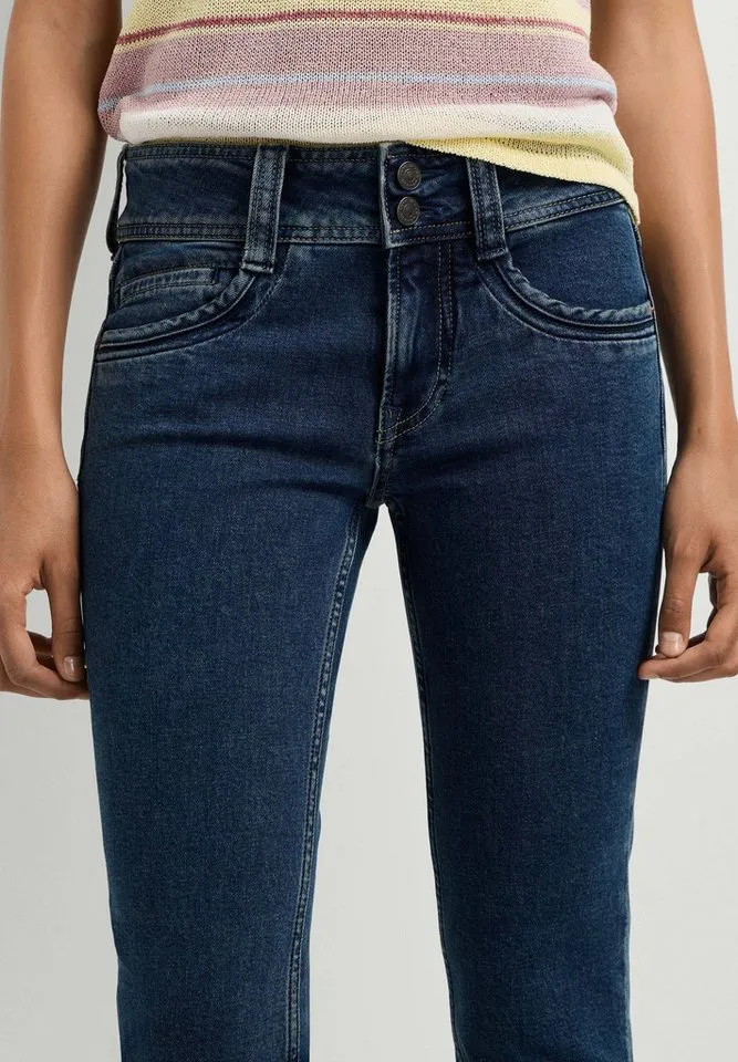Pepe Jeans Pepe Jeans Slim-fit-Jeans schmal geschnittene Jeans SLIM JEANS MW GEN, Bunt, – Produktbild 5 von 5