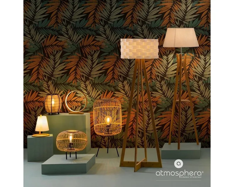 Atmosphera Créateur d'intérieur Stehlampe Atmosphera Créateur d'intérieur, Bambus Stehleuchte, Höhe 150 cm, Leuchte mit Dekofunktion, ohne Leuchtmittel – Produktbild 1 von 4