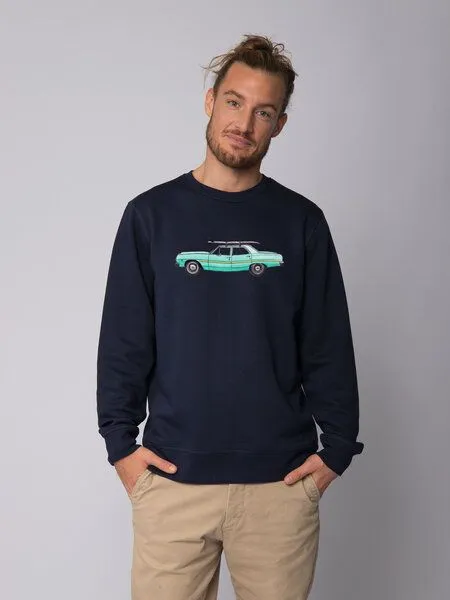 watapparel watapparel Sweatshirt Unisex Surf Car, French navy, – Produktbild 2 von 4