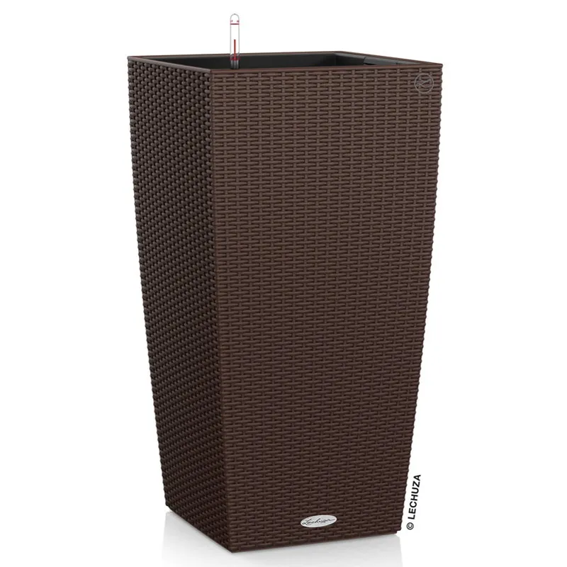 Lechuza® Lechuza® 'Cubico Cottage 40', mokka, ca. 40 x 40 x H 75 cm, Braun, – Produktbild 1 von 1