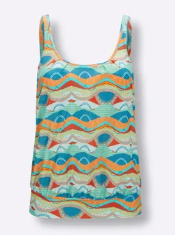 feel good Tankini-Oberteil topas-papaya-bedruckt – Produktbild 1 von 1