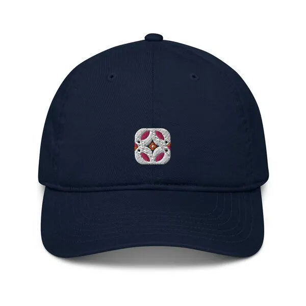 PepMelon Frühlingsvögel - 3D gestickte Bio-Baseballmütze, Baseball Cap Birds, Blau, – Produktbild 1 von 3