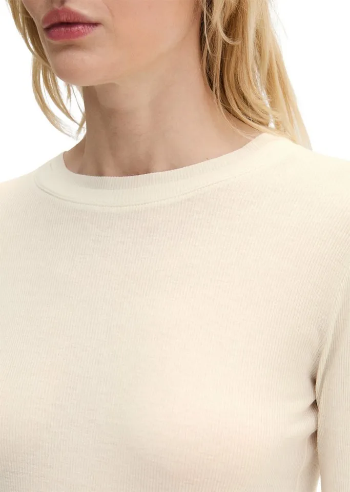 Marc O'Polo Marc O'Polo Langarmshirt mit TENCEL™ Modal, Weiß, – Produktbild 4 von 5