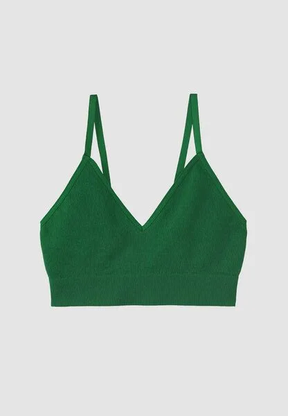 recolution Damen Rib Bra aus Bio-Baumwollmix - KALMIA - recolution, Garden green (grün), – Produktbild 1 von 3