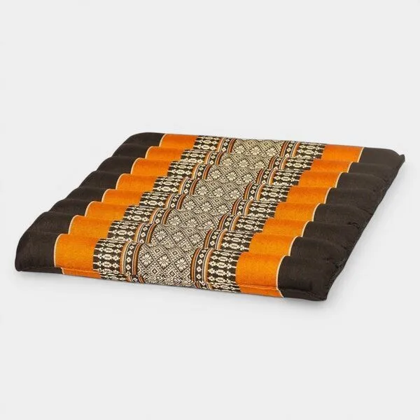 Der Lindwurm Der Lindwurm Sitzkissen mit Kapokfüllung, Safran/schwarz, – Produktbild 1 von 1