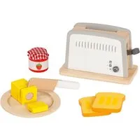 Goki goki Kinder Toaster aus Holz, 10-teilig, bunt lackiert Maße 18 x 9 x 12 cm, Mehrfarbig, – Produktbild 1 von 1