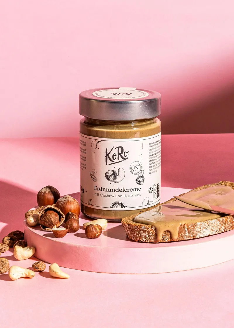 KoRo Erdmandelcreme mit Cashew und Haselnüssen 350 g – Produktbild 1 von 5