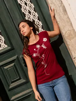FellHerz FellHerz Damen T-Shirt Schaukelmädchen Bio & Fair & Vegan – Produktbild 1 von 1