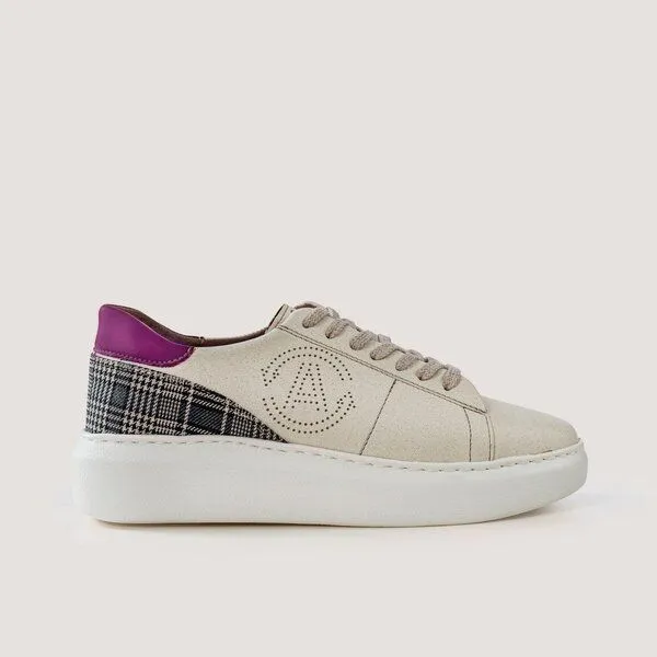 AGAZI AGAZI EMMA - apple & corn leather sneakers (vegan, plant-based), Green, – Produktbild 3 von 4