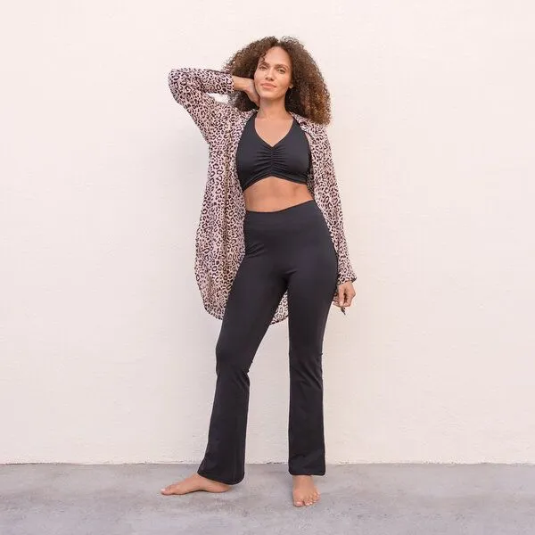 Jaya Jaya JAZZY - Jazzpants aus elastischer Biobaumwolle mit hohem Bund, Black/schwarz, – Produktbild 1 von 3