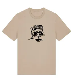 päfjes päfjes Waschbär die Maschine Fahrrad Gravel - Unisex Männer Bio Unifarben T-Shirt – Produktbild 1 von 1