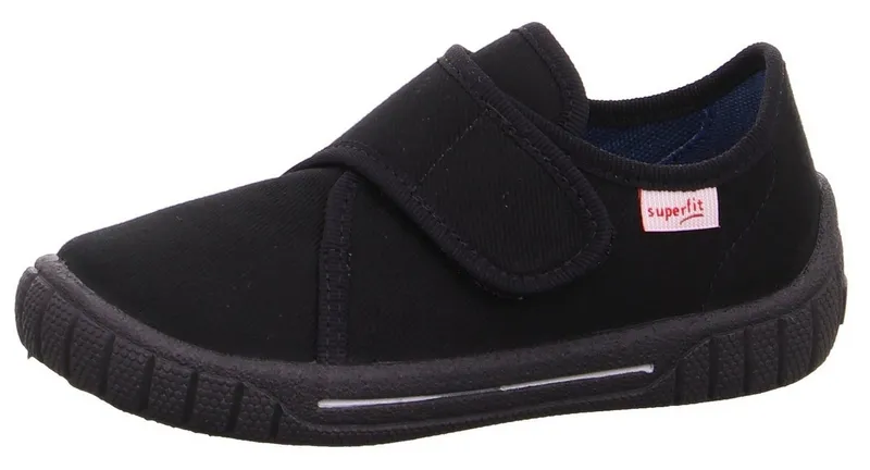 Superfit Superfit BILL, WMS: mittel Hausschuh Kindergartenschuh mit Klettverschluss, Größenschablone zum Download, Schwarz, – Produktbild 2 von 5