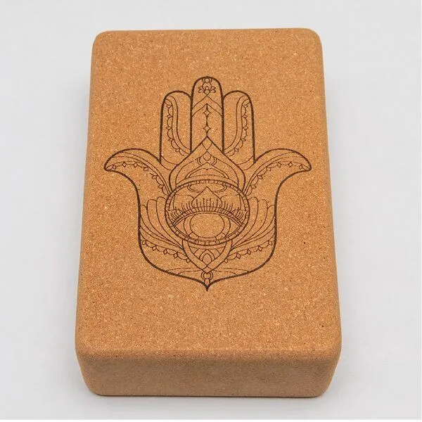 Divasya Divasya Yogablock "natural touch" aus Kork / mittlere Größe / abgerundete Ecken, Natural, – Produktbild 1 von 8