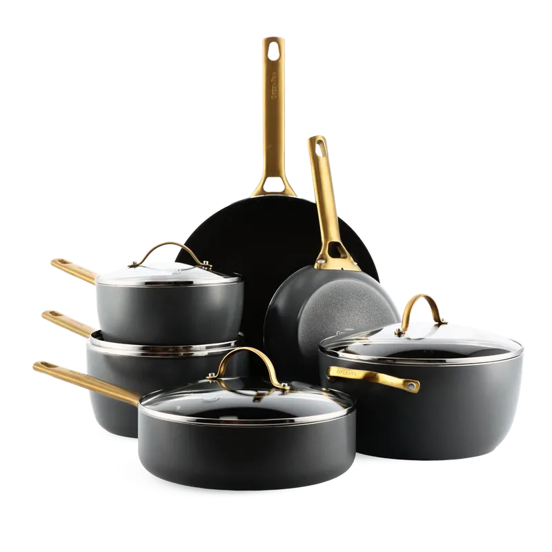 Greenpan Greenpan Pfannen- & Topfset "Padova Reserve" 6er-Set, Schwarz, – Produktbild 1 von 2