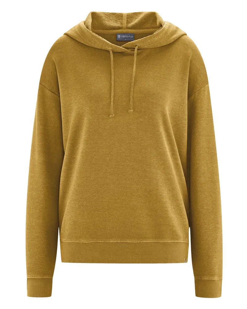 HempAge Hempage Damen vegan Bequemer Hoodie In Der Farbe Peanut Brown, Braun, – Produktbild 1 von 2