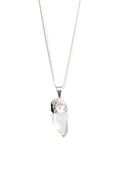 Crystal and Sage Bergkristall Halskette von Crystal and Sage vergoldet, Silber, – Produktbild 2 von 3