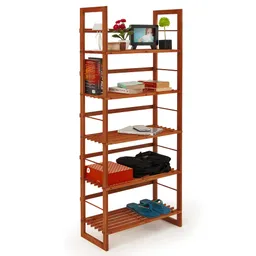 Casaria® Casaria Deuba Holzregal "Öland", ca. 135,5 x 57 x 26 cm – Produktbild 1 von 1