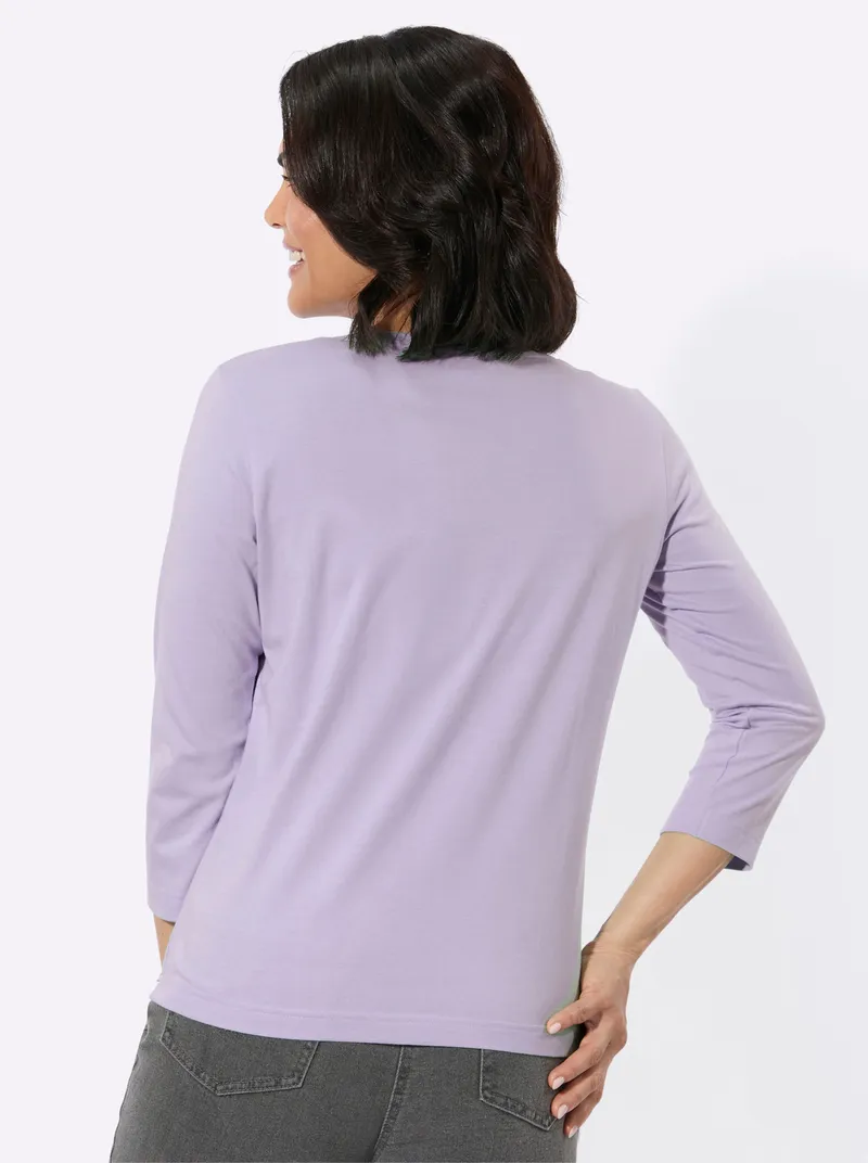 Witt Rundhalsshirt flieder, Flieder, – Produktbild 2 von 2
