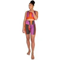 ÆVRIL ÆVRIL Damen Kurze Yoga Leggings // Floripa Print // Bio-Baumwolle – Produktbild 1 von 1