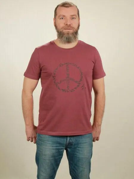 NATIVE SOULS Native Souls T-Shirt Herren - Peace, Berry, – Produktbild 1 von 1