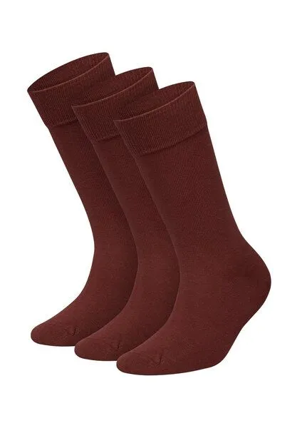 DillySocks DillySocks Socken „One Color Smooth“, Smooth wine red, – Produktbild 2 von 4