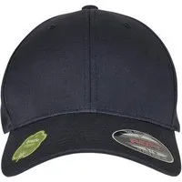 Flexfit Flexfit Organic Cotton Cap Basecap Kappe Mütze Bio-Baumwolle Yupoong 6Panel Full 6277OC, Dark navy (dunkelblau), – Produktbild 1 von 1