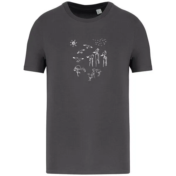 Greenspired Greenspired Basic Bio T-Shirt Nr.4 Coastal Life 155g/m² XXS - 4 XL, Eisengrau, – Produktbild 1 von 1