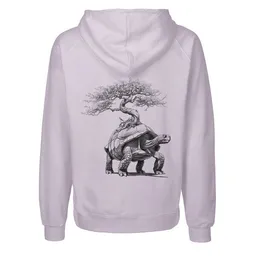 HANDGEDRUCKT HANDGEDRUCKT "Lange Reise" Männer Zip Hoody Neutral – Produktbild 1 von 1