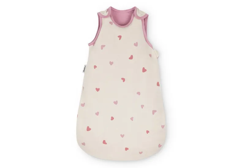 Ehrenkind Ganzjahresschlafsack Schlafsack Rund 2.5 TOG, Bio-Baumwolle, Baby Schlafsack (Standard 100 by OEKO-TEX, 100% Bio-Baumwolle, 2.5 TOG, Ganzjahresschlafsack), Schlafsack Baby 2.5 TOG, Babyschlafsack, Natur herzen, – Produktbild 1 von 5