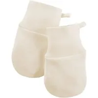 HANS NATUR Baby Handschuhe Fäustlinge Kratzschutz Bio-Baumwolle "pure basic" Gr. 0, Natur, – Produktbild 1 von 1