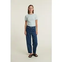 Basic Apparel Basic Apparel Ludmilla T-Shirt mit Rundhalsausschnitt aus Bio-Baumwolle, Hellblau (dutch) (canal) (vanilla), – Produktbild 1 von 1