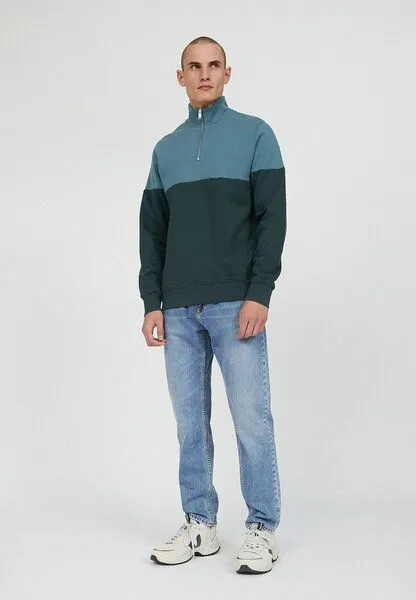 ARMEDANGELS ARMEDANGELS RAALPH TWOTONE - Herren Sweatshirt aus Bio-Baumwolle, Atlantic green-sea green, – Produktbild 4 von 4