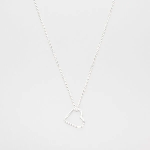 fejn jewelry fejn jewelry Kette 'open heart', Silber, – Produktbild 1 von 2