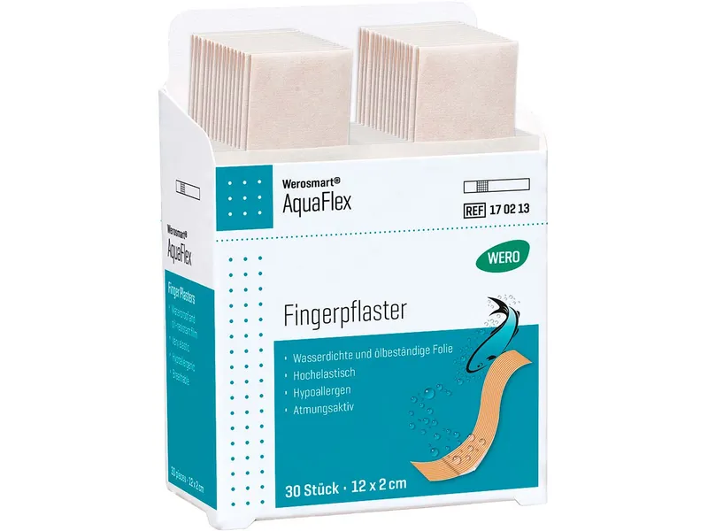 WERO WERO Werosmart Aquaflex Fingerpflaster, 12 x 2 cm, 30 Stück für WERO Smart Box – Produktbild 1 von 1