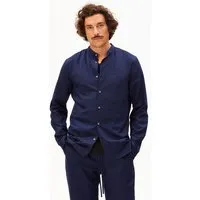 ARMEDANGELS ARMEDANGELS VAALERONIMUS LINO Herren Hemd aus Leinen-Mix, Tinted navy, – Produktbild 1 von 1