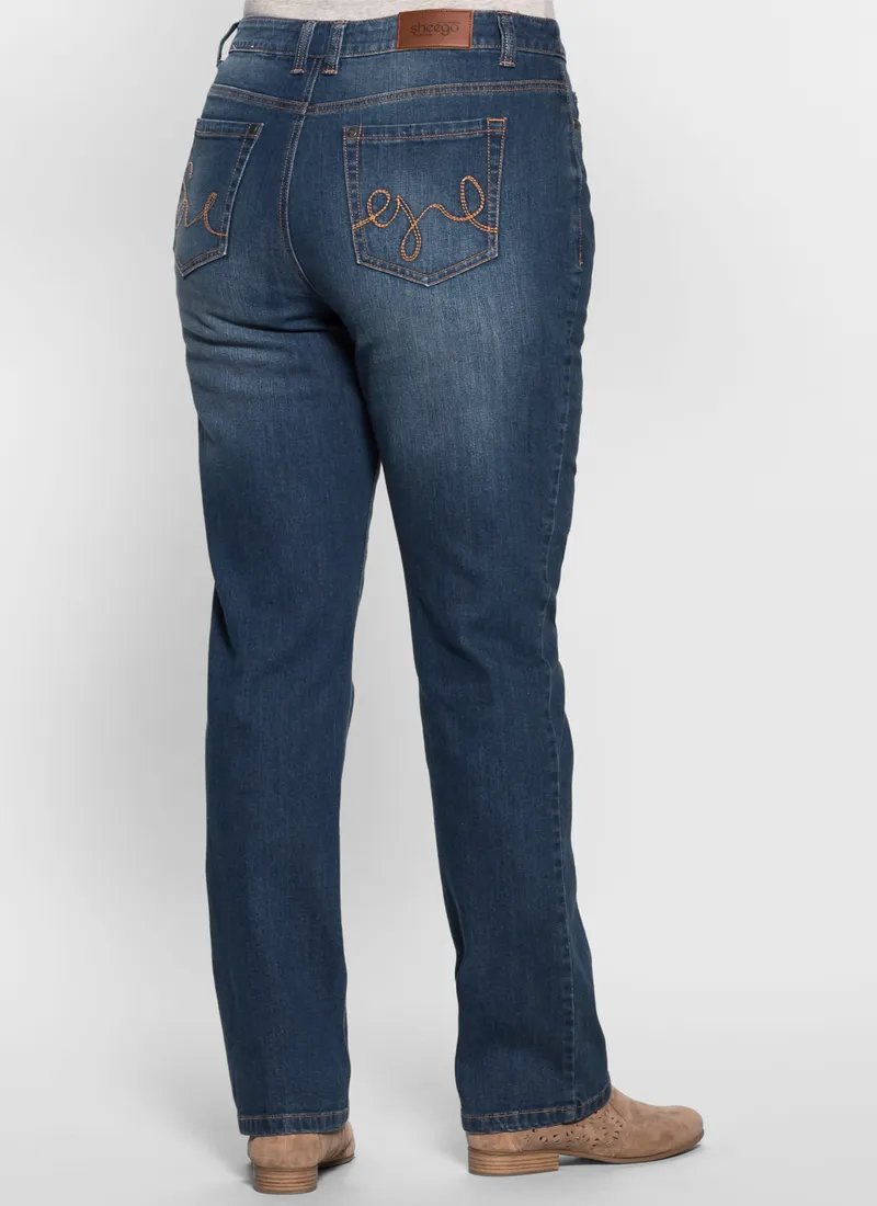 sheego Shaping-Jeans blue denim, Blue denim, – Produktbild 3 von 3