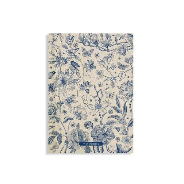 matabooks® matabooks® Nachhaltiges A5 Notizbuch/Tagebuch/Skizzenbuch aus Graspapier – Jana, Vintage blue, – Produktbild 1 von 3