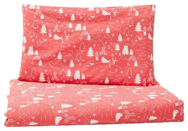 loud + proud loud + proud Kinder Jersey Bettwäsche-Set 100 x 135cm, GOTS-zertifiziert, Melon(orange), – Produktbild 3 von 4
