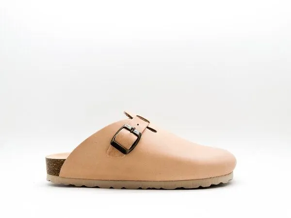 thies thies ® Eco Clogs aus vegetabil gegerbtem Leder, Mitsutake-beige, – Produktbild 2 von 4