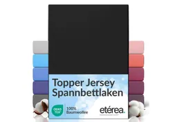 etérea Himmlische Qualität Spannbettlaken etérea Comfort Jersey Topper Spannbettlaken, Jersey, Gummizug: rundum, (1 Stück) – Produktbild 1 von 1