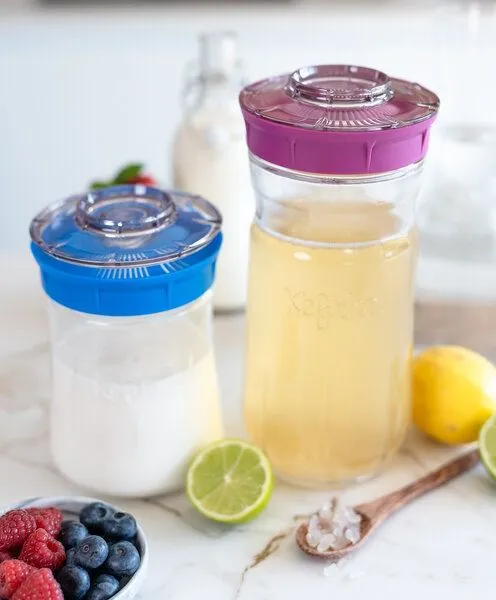 Kefirko Kefir Fermenter zur Herstellung von Kefir (Milchkefir, Wasserkefir), Pink, – Produktbild 2 von 4