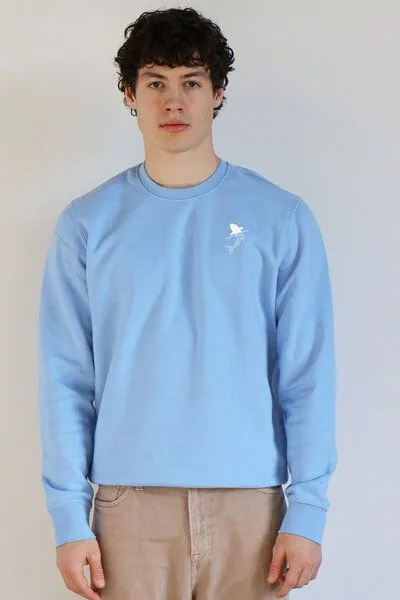 Kultgut Kultgut Biofair - Supersoft Sweatshirt - Pullover / Little Shark, Hellblau, – Produktbild 3 von 4